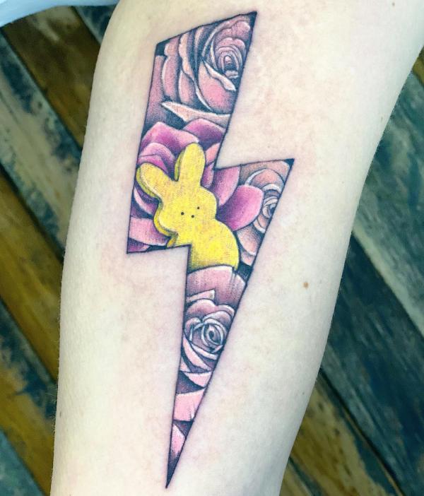 Rose and rabbit lightning bolt