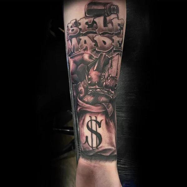 hustle money tattoo drawings