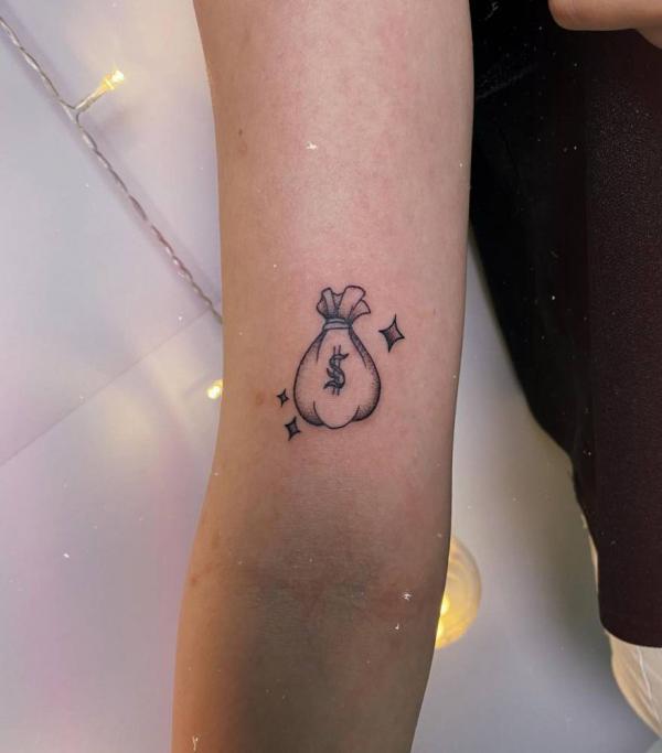 Amazon.com: Large 'Money Bag' Temporary Tattoo (TO00022800) : Everything  Else