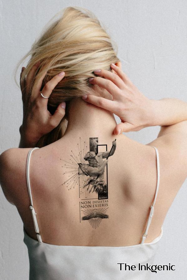 Poseidon Back | Body tattoos, Poseidon tattoo, Back tattoos for guys