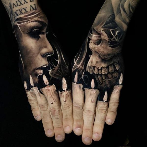 50 Skull Hand Tattoo Designs With Meaning Art And Design 