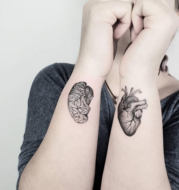 Discover 97+ about half heart half brain tattoo meaning latest -  in.daotaonec