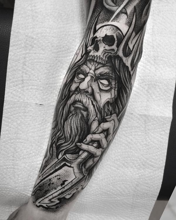 Hades drawing tattoo