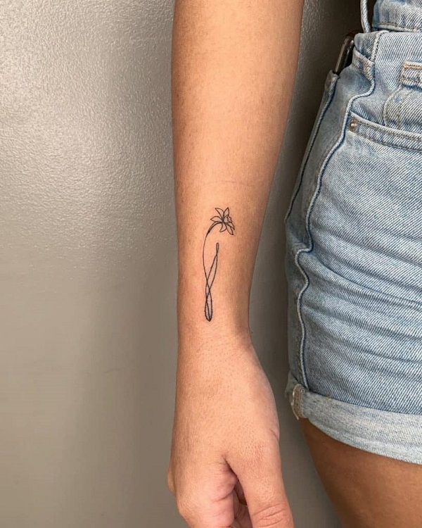 60 Daffodil Tattoo designs with Meanings Art and Design