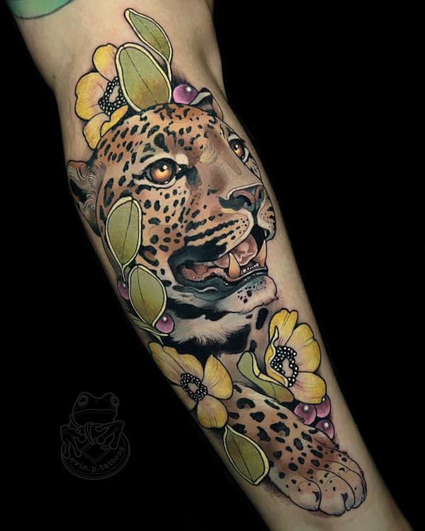 Buy Jaguar Traditional Tattoo Print - Stef Bastian Shop