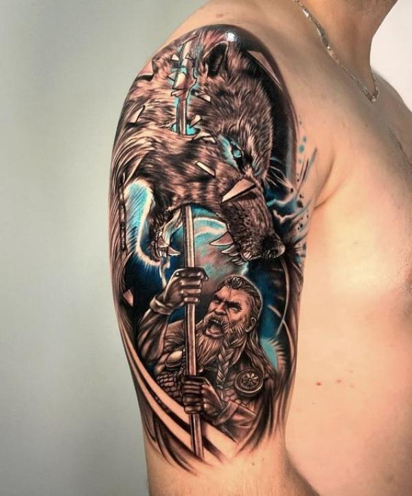 39 Odin Tattoo - Spectacular Design Ideas with Meaning