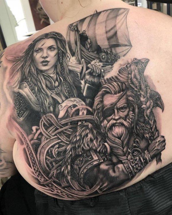 ODIN GOD OF WAR An Odin tattoo is for the people that consider mind over  strength to be their guiding point in life. #odin #odintattoo…