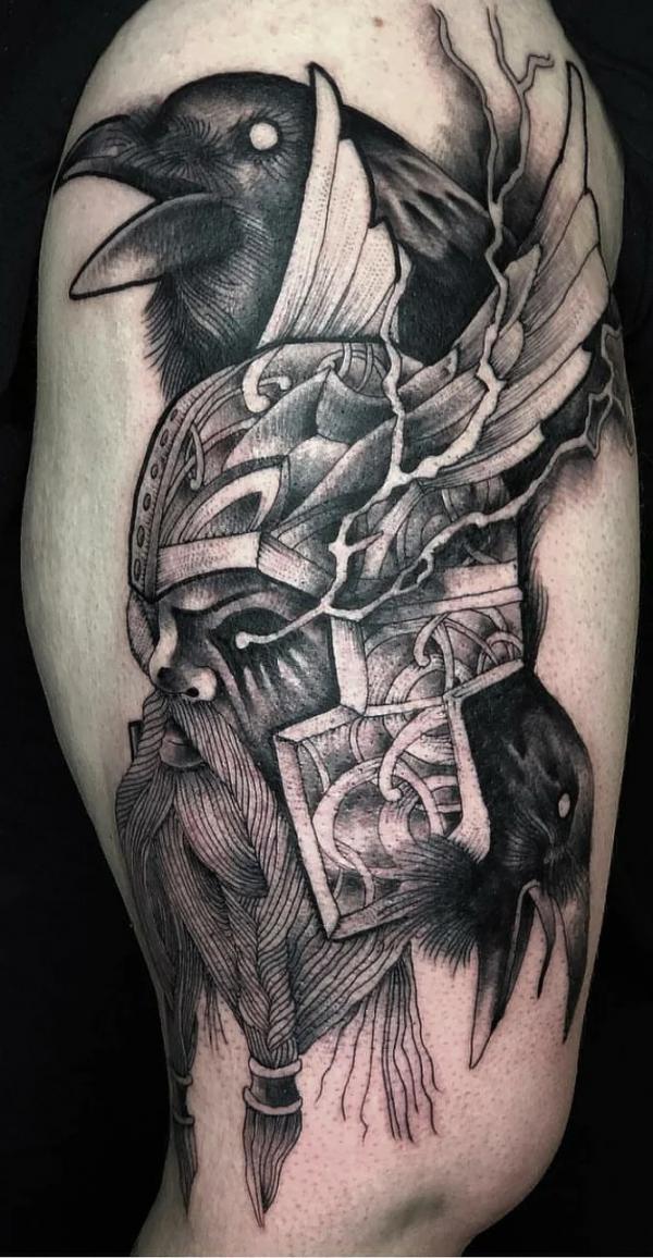 Odin Tattoo: Symbolism and Designs