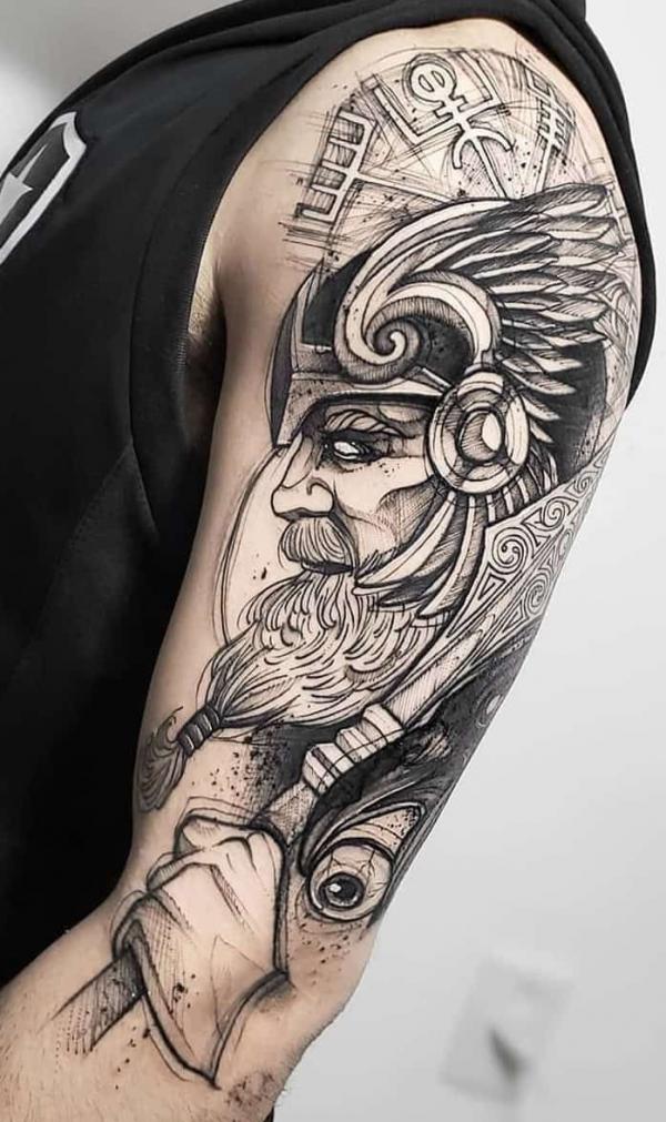 Odin Tattoo: Symbolism and Designs