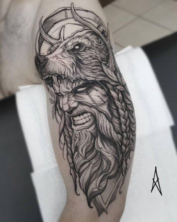 ODIN GOD OF WAR An Odin tattoo is for the people that consider mind over  strength to be their guiding point in life. #odin #odintattoo…