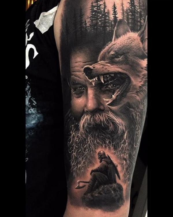 ODIN GOD OF WAR An Odin tattoo is for the people that consider mind over  strength to be their guiding point in life. #odin #odintattoo…