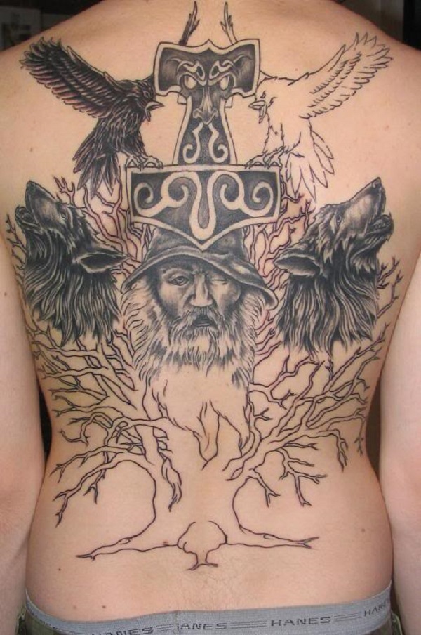 Odin - God of War, Death, Knowledge - Eddy Tattoo Studio