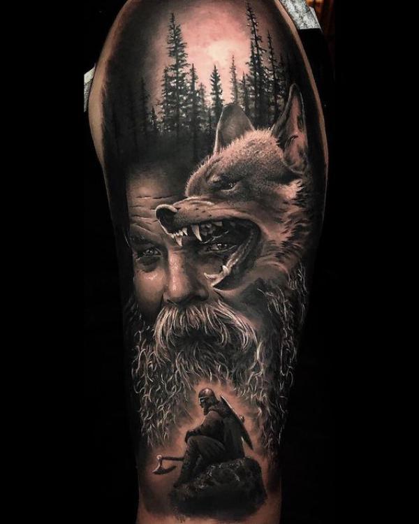 ODIN GOD OF WAR An Odin tattoo is for the people that consider mind over  strength to be their guiding point in life. #odin #odintattoo…