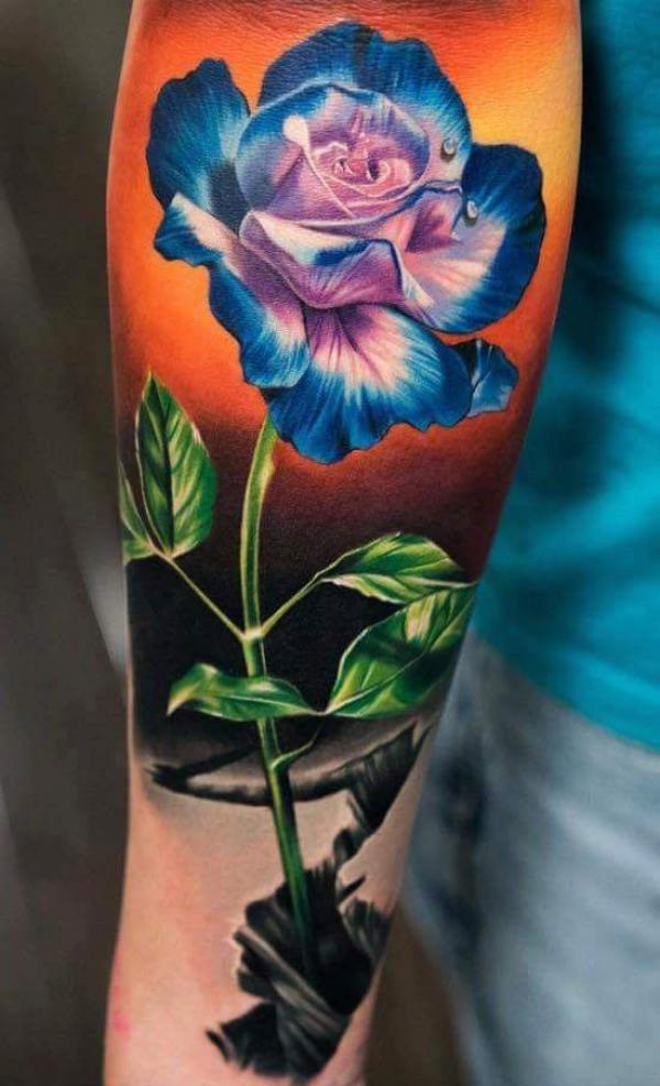 Best 40+ Cross With Roses Tattoo on Arm - October 2023