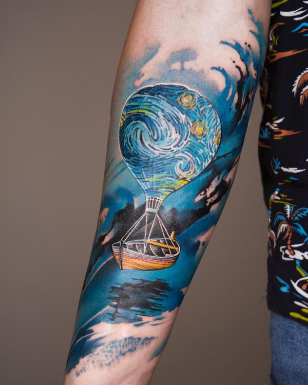 Starry night balloon