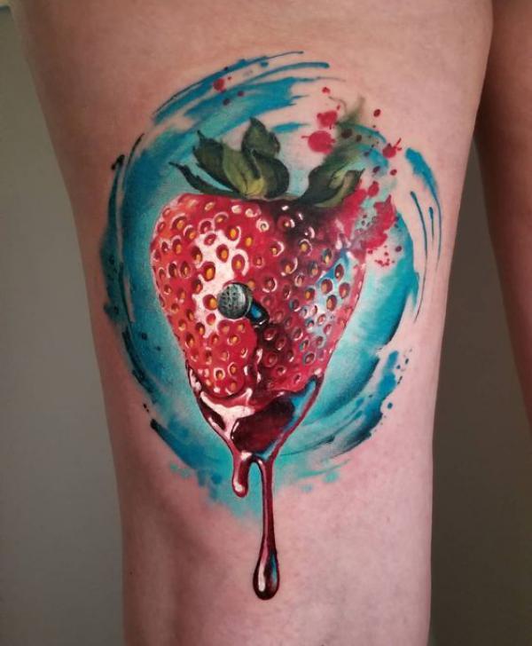 Strawberry Tattoo: Artistic Blend of Beauty and Meaning | Art and Design