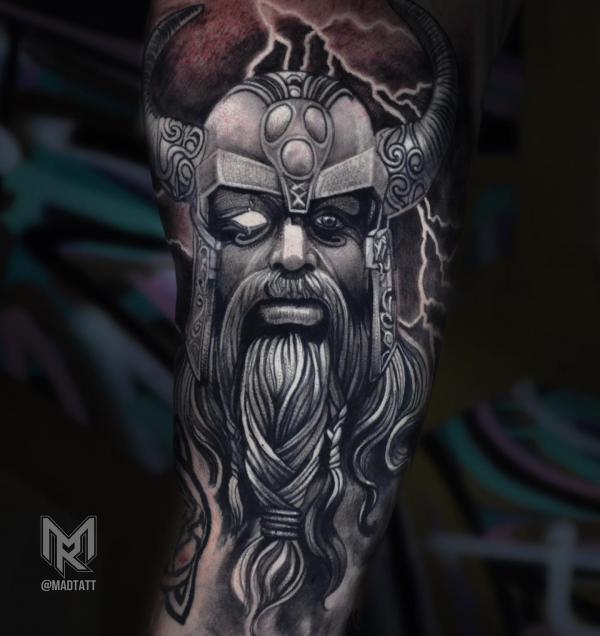 ODIN GOD OF WAR An Odin tattoo is for the people that consider mind over  strength to be their guiding point in life. #odin #odintattoo…