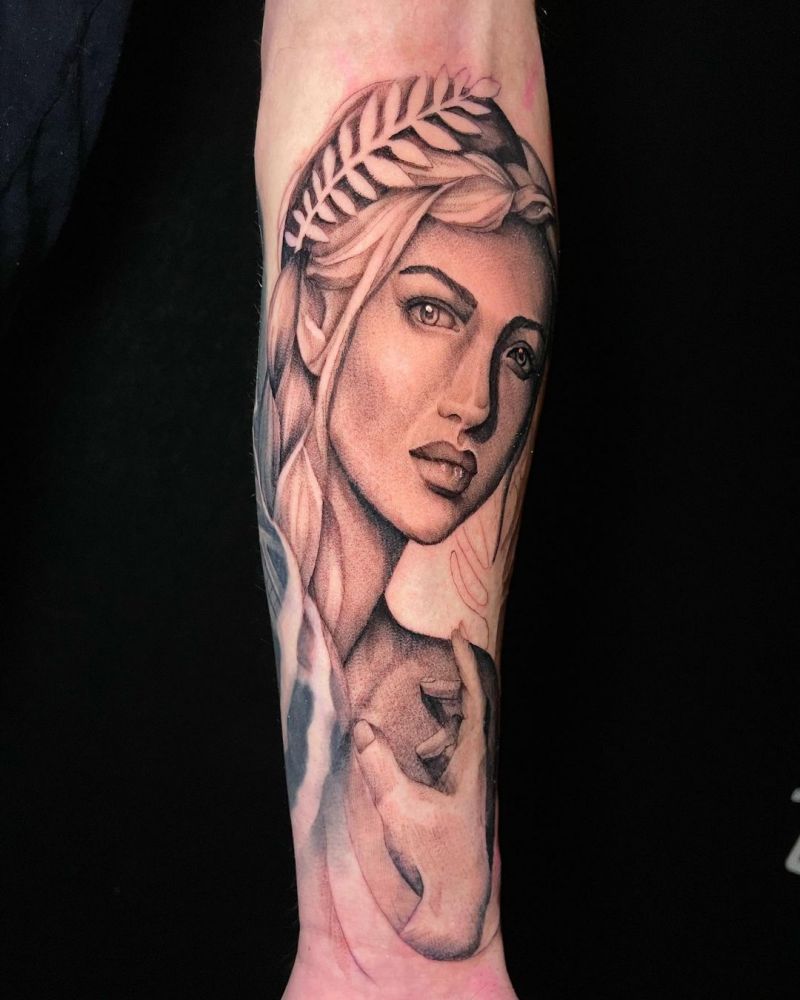 Looking for Aphrodite the greek goddess on my right shoulder :  r/DrawMyTattoo