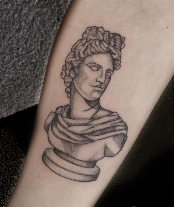 Apollo Greek god tattoo