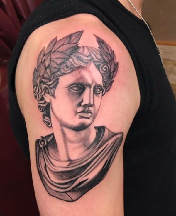 Apollo with Olive Branch Wreath