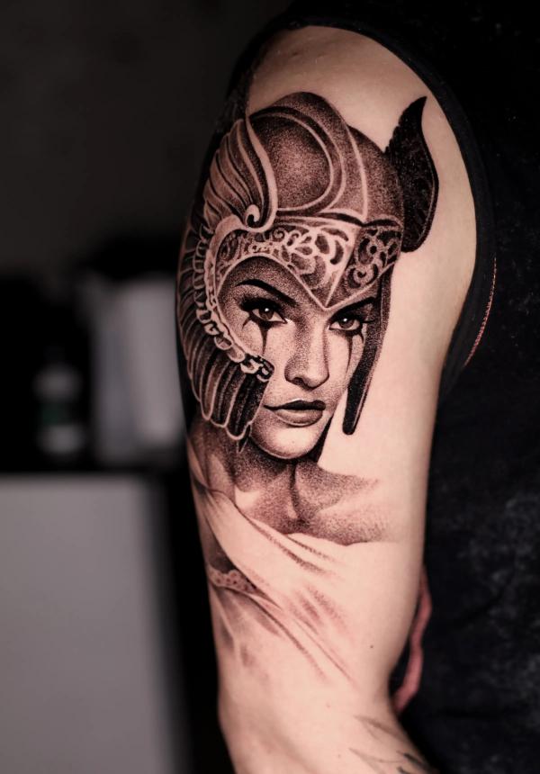 30 Athena Tattoo Designs and Their Meanings | Art and Design