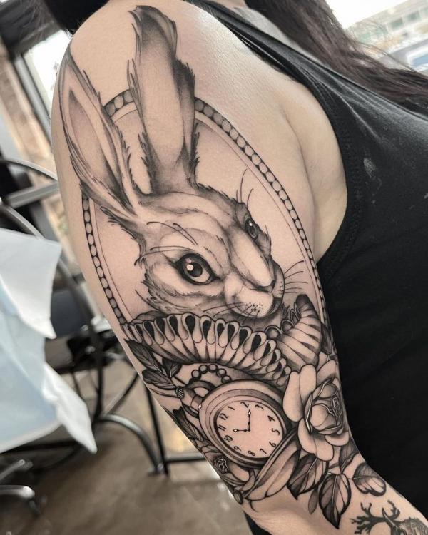 Alice in Wonderland Rabbit Tattoo | TikTok