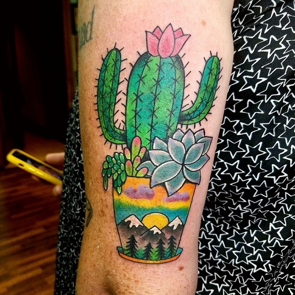 Cactus and Succulent Tattoo