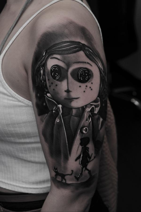 Coraline blackwork sleeve