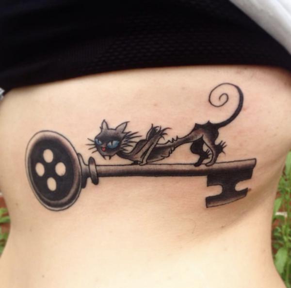 Coraline cat and key