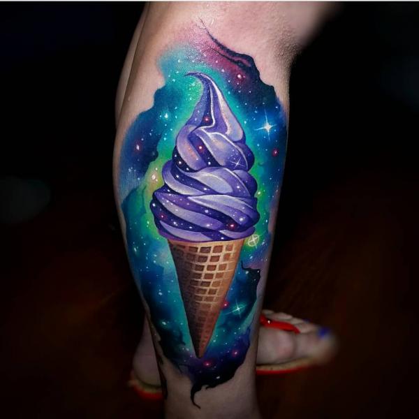 Galaxy ice cream tattoo