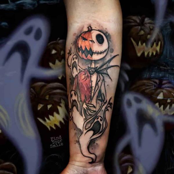 Jack Skellington and Halloween Ghosts