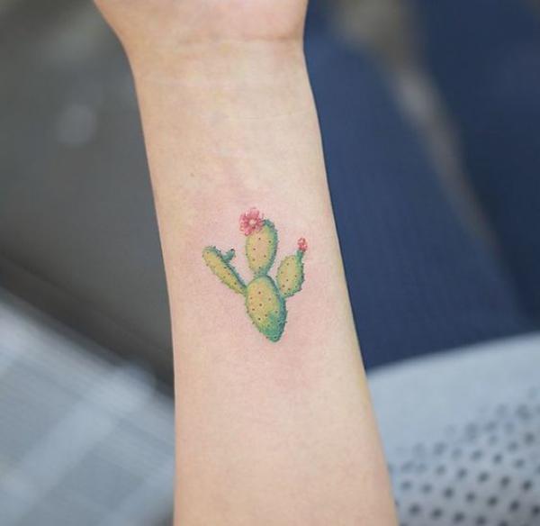 Little cactus tattoo
