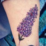 Purple lilac tattoo