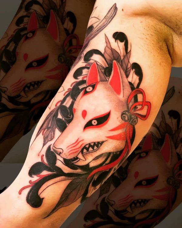 Traditional Kitsune tattoo