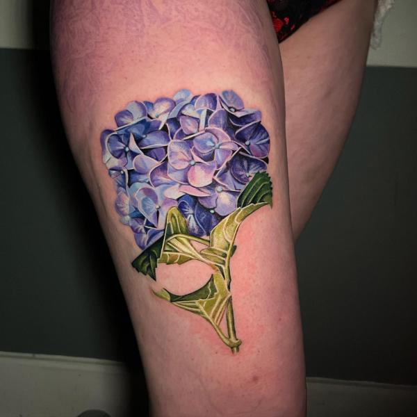 50 Hydrangea Tattoo Designs with Meanings | Art and Design