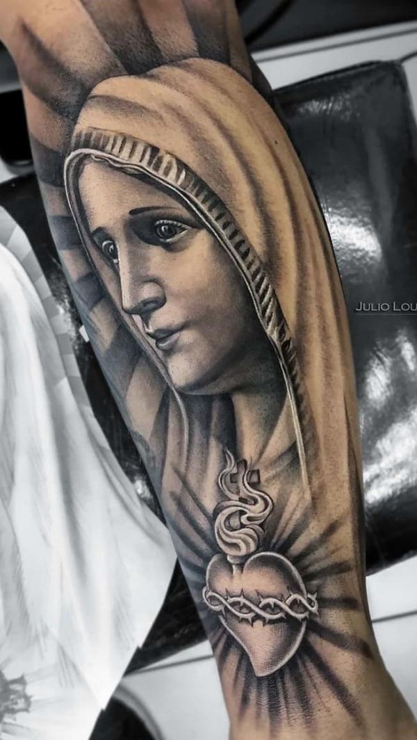 Virgin Mary with sacred heart