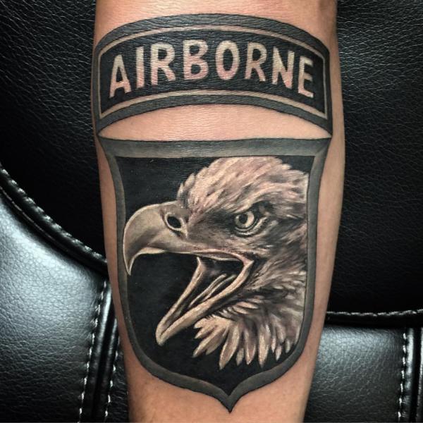 101st airborne patch tattoo