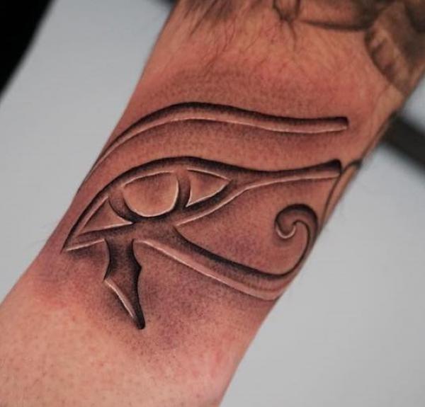3D Eye of horus tattoo