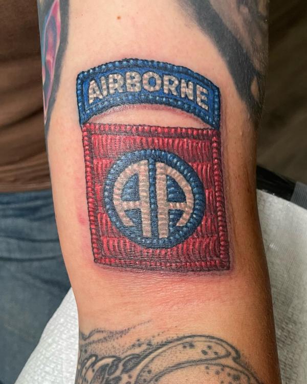 82nd airborne patch tattoo