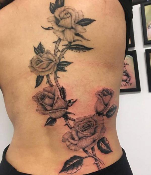 40 Rose with Thorns Tattoos with Meaning Art and Design