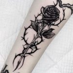 40 Rose with Thorns Tattoos with Meaning | Art and Design