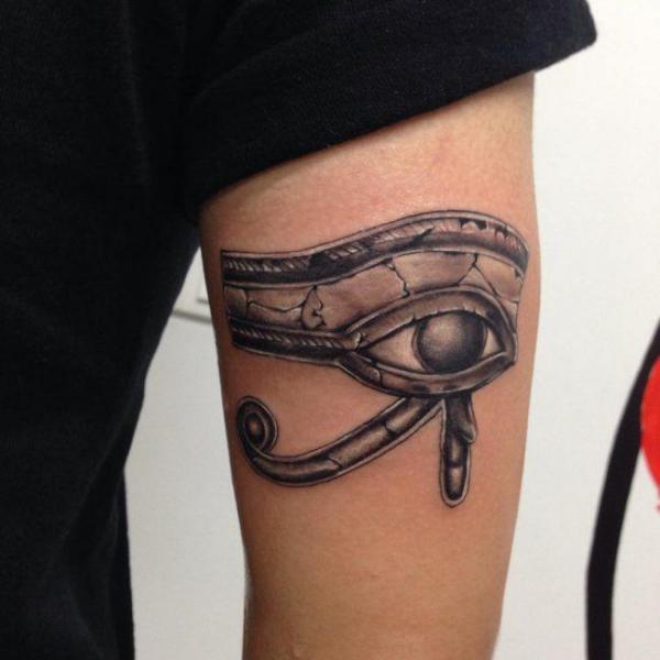 Eye of Ra stone tattoo