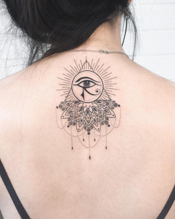 Eye of horus mandala tattoo