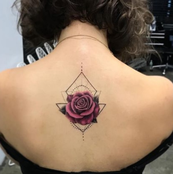 Black And White Tattoo Social — Geometric rose tattoo Such an inspiring  concept!