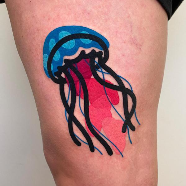 Jellyfish illustration tattoo
