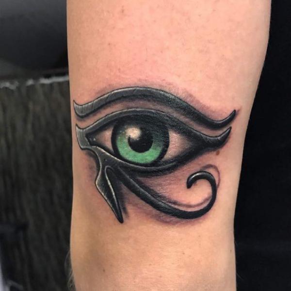 Realistic eye of horus tattoo