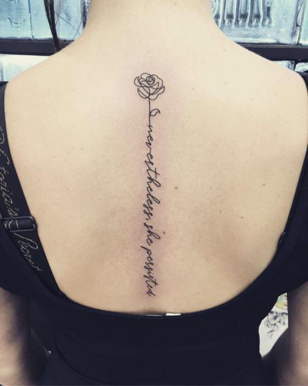 Rose Back Tattoo Blooming with Beauty and Meaning Art and Design