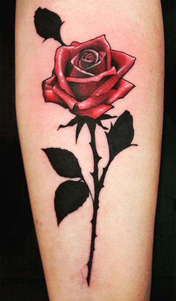40 Rose with Thorns Tattoos with Meaning Art and Design