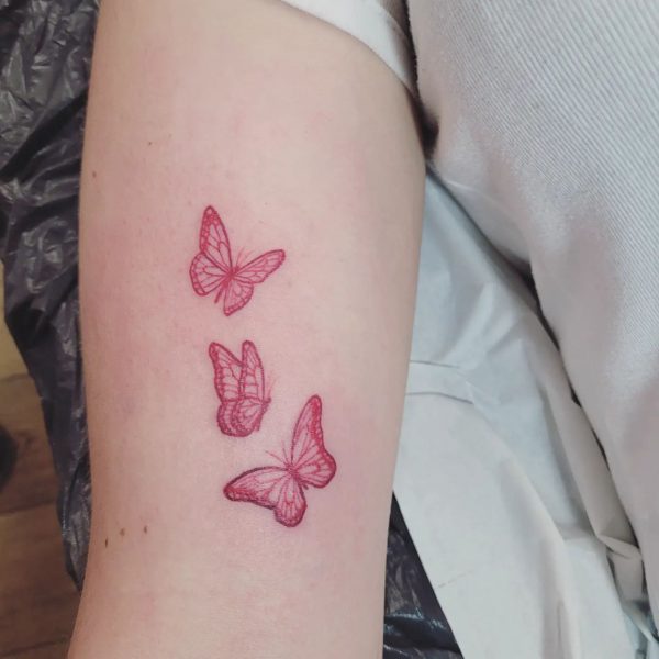 30 Red Butterfly Tattoo Designs with Meaning | Art and Design