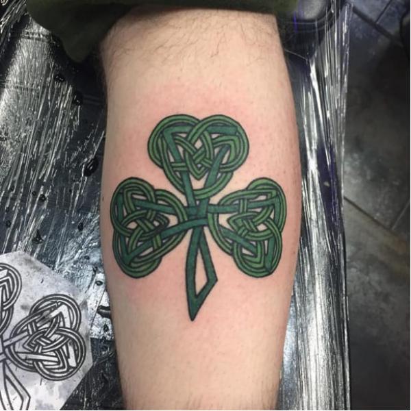 Trinity Knot clover tattoo
